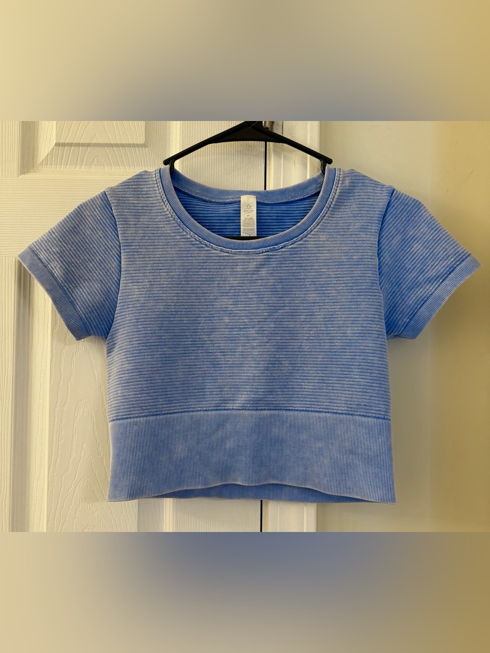 OFFLINE by Aerie Ribbed Cropped Active Tee